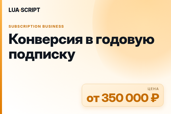 Конверсия в годовую подписку