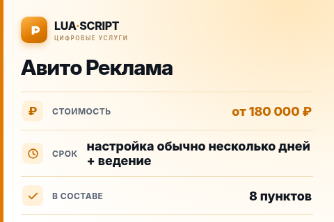 Авито Реклама — цена, срок и состав услуги