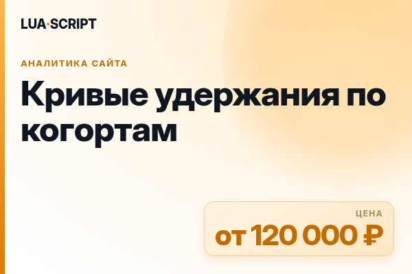 Кривые удержания по когортам