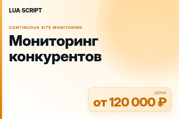 Мониторинг конкурентов