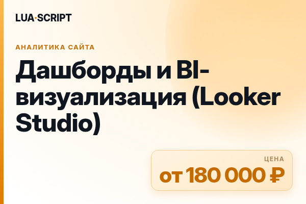 Дашборды и BI-визуализация (Looker Studio)