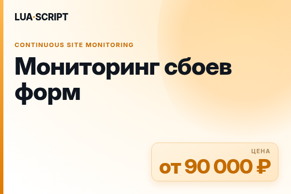 Мониторинг сбоев форм