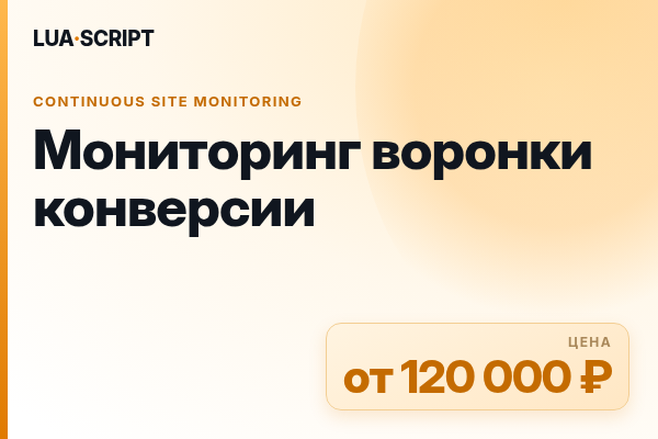 Мониторинг воронки конверсии
