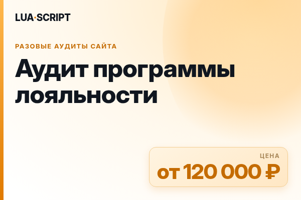 Аудит программы лояльности