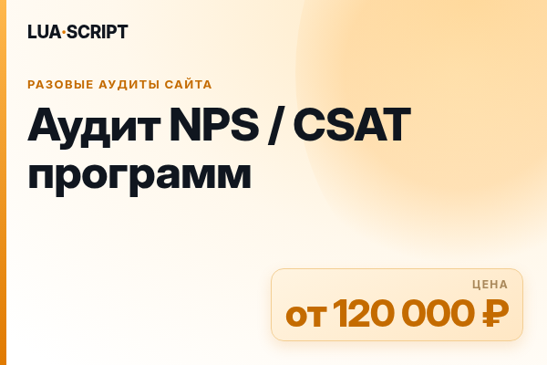 Аудит NPS / CSAT программ