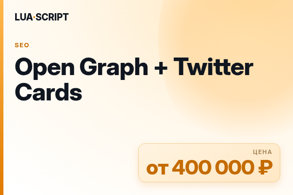 Open Graph + Twitter Cards