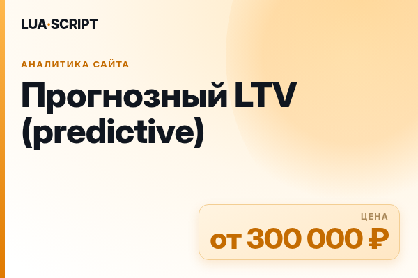 Прогнозный LTV (predictive)