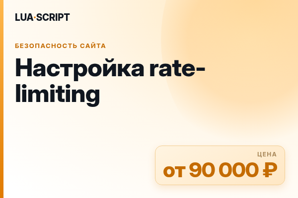 Настройка rate-limiting