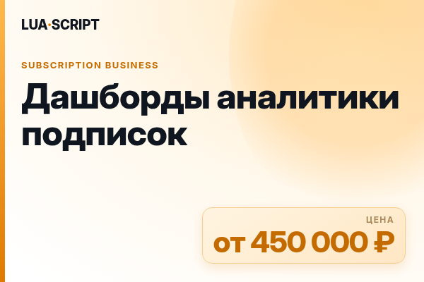 Дашборды аналитики подписок